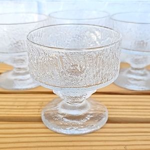 6 Vintage Iittala Senaattori Senator Sherbet Festivo Stem Timo Sarpaneva Set